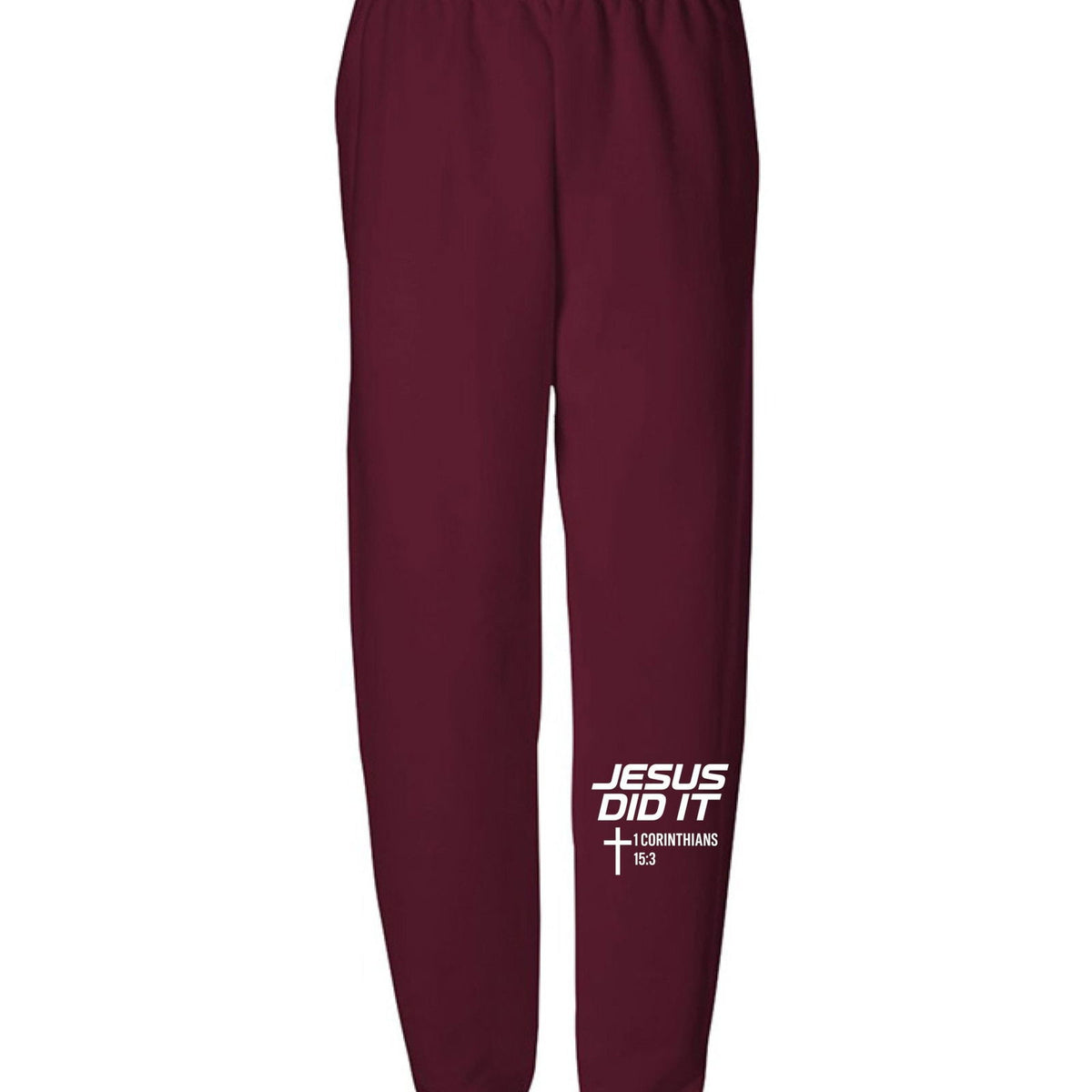 He Did It Youth Christian Sweatpants - ClaimedbyGodDesigns