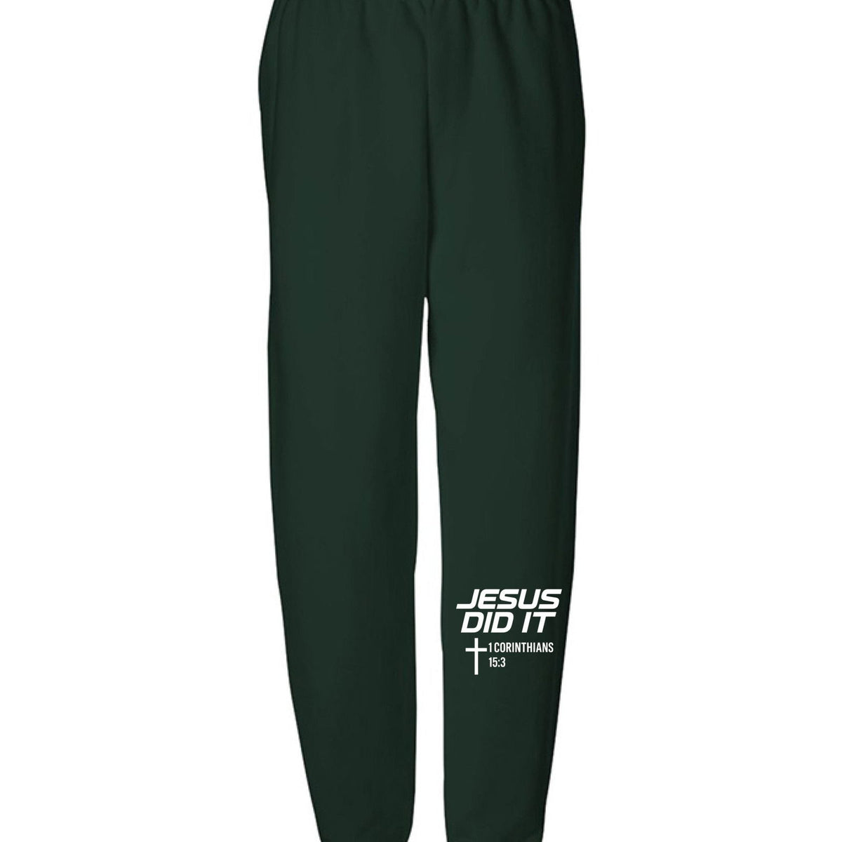 He Did It Youth Christian Sweatpants - ClaimedbyGodDesigns
