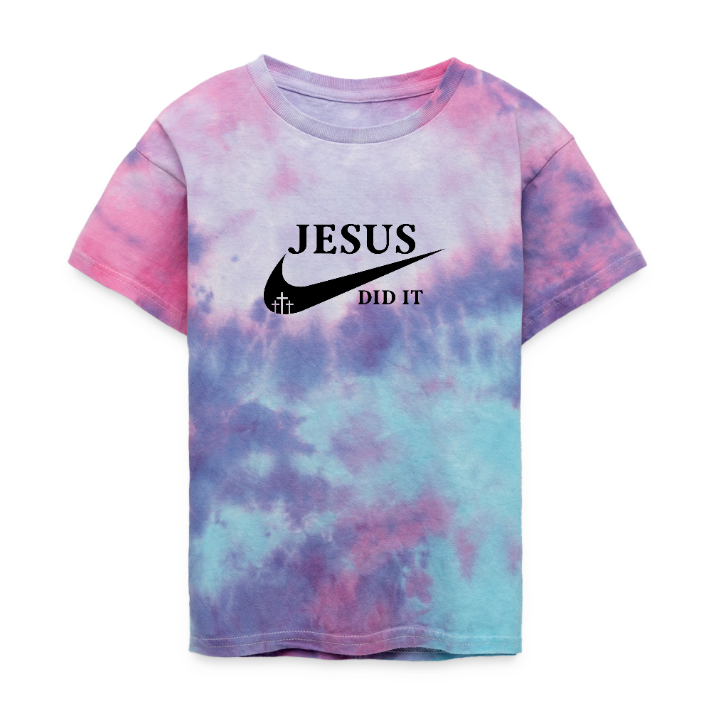 He Did It Youth Christian Tie Dye T-Shirt - ClaimedbyGodDesigns