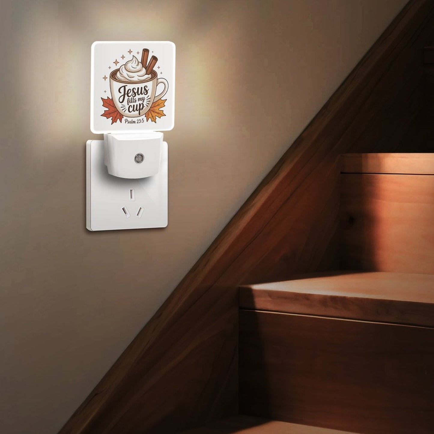 He Fills My Cup Christian Kids Night Light - ClaimedbyGodDesigns