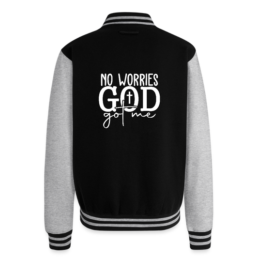 He Got Me Unisex Christian Heavyweight Letterman Jacket - ClaimedbyGodDesigns