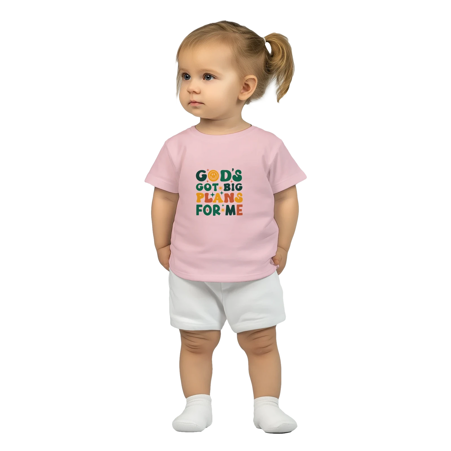 He Has Big Plans For Me Christian Baby Crewneck T-shirt - ClaimedbyGodDesigns