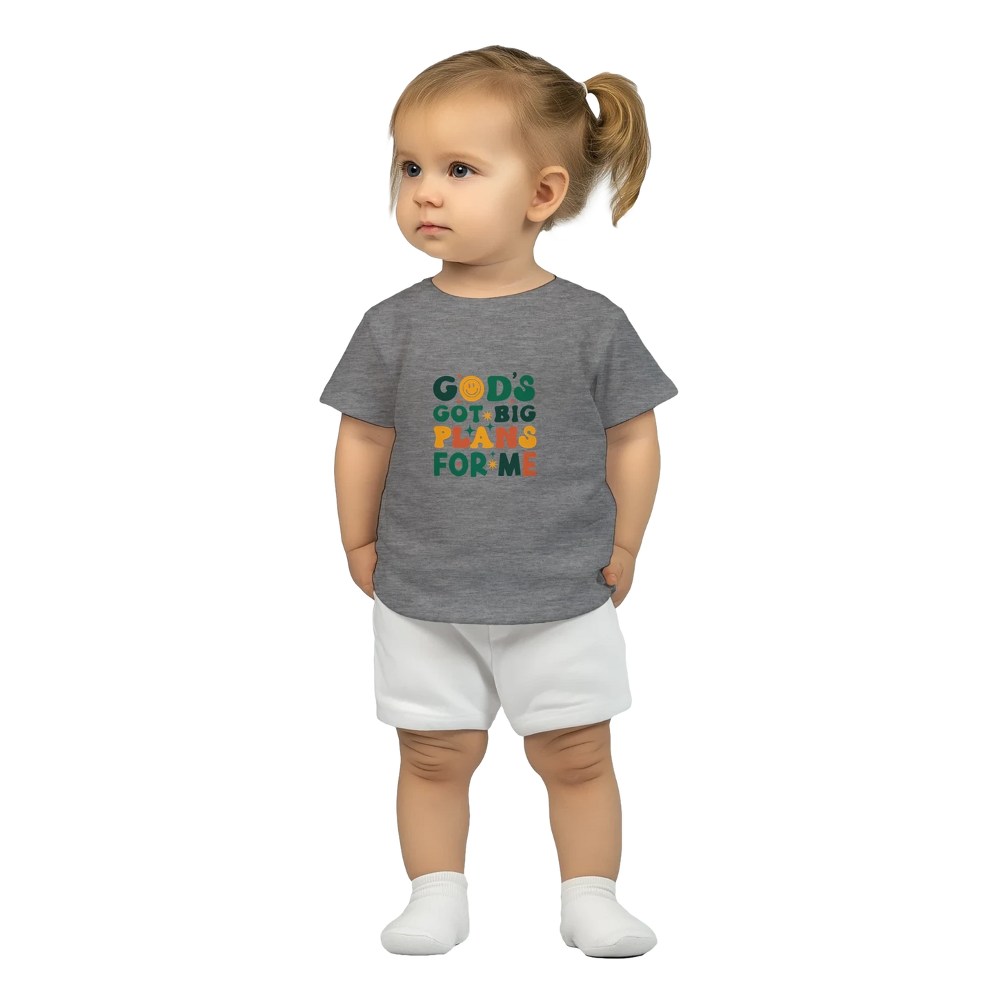 He Has Big Plans For Me Christian Baby Crewneck T-shirt - ClaimedbyGodDesigns