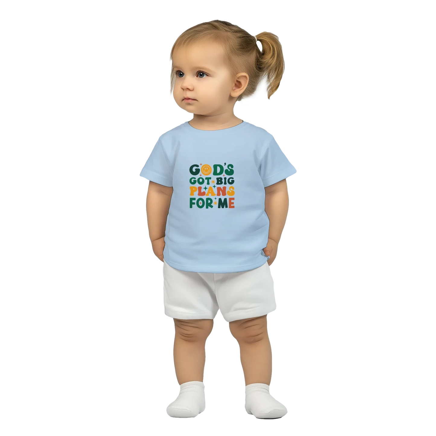 He Has Big Plans For Me Christian Baby Crewneck T-shirt - ClaimedbyGodDesigns
