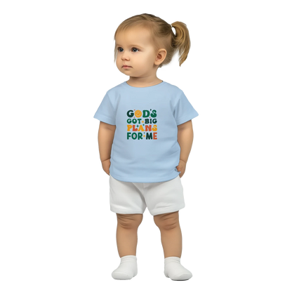 He Has Big Plans For Me Christian Baby Crewneck T-shirt - ClaimedbyGodDesigns