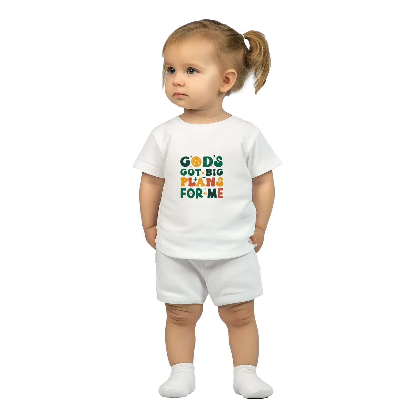 He Has Big Plans For Me Christian Baby Crewneck T-shirt - ClaimedbyGodDesigns