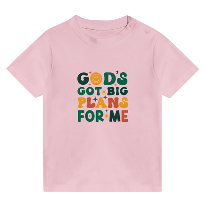 He Has Big Plans For Me Christian Baby Crewneck T-shirt - ClaimedbyGodDesigns