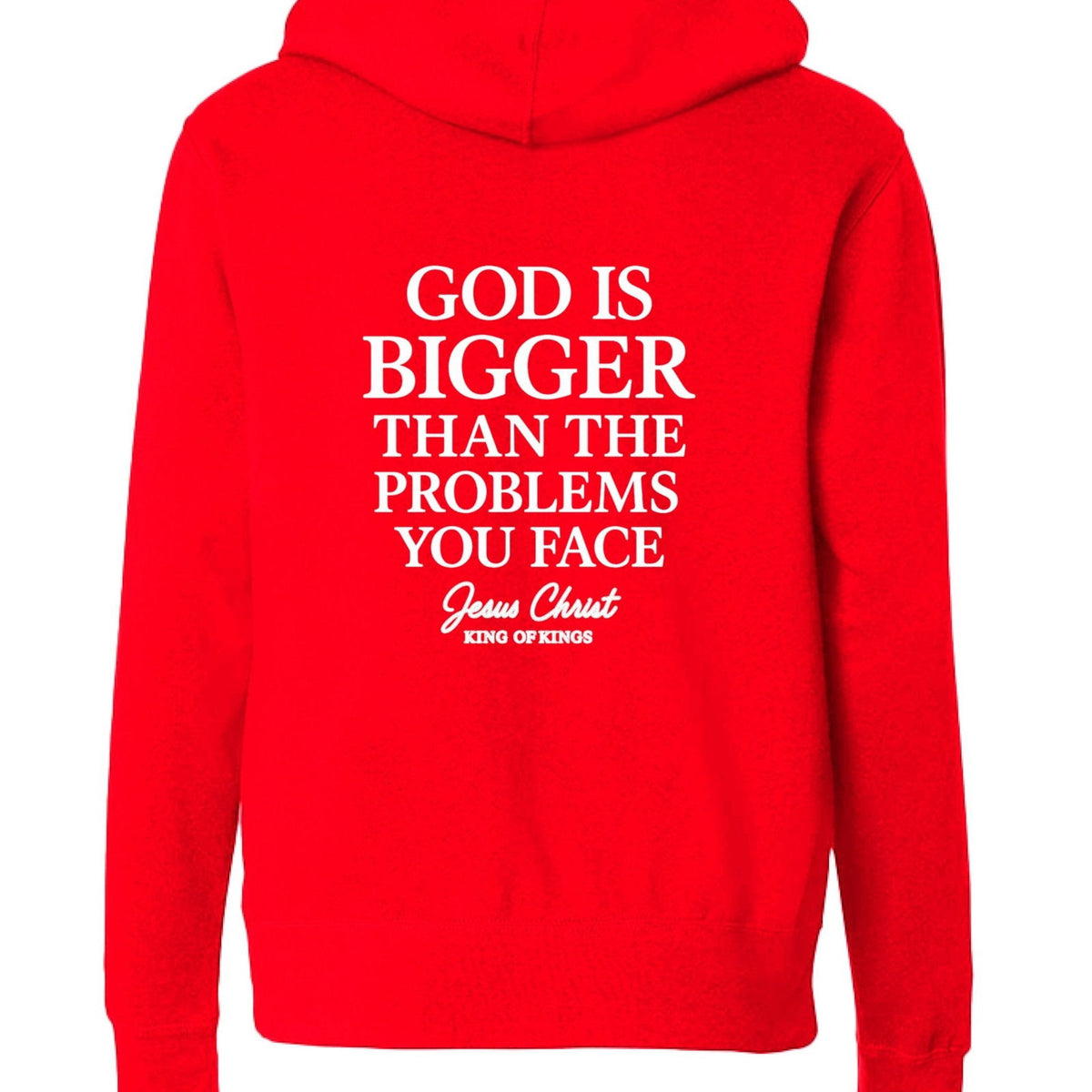 He Is Bigger Christian Unisex Full-Zip Hooded Sweatshirt - ClaimedbyGodDesigns