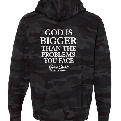He Is Bigger Christian Unisex Full-Zip Hooded Sweatshirt - ClaimedbyGodDesigns
