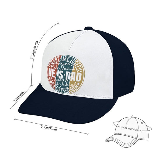 He Is Dad Like Men Of The Bible Christian Hat - ClaimedbyGodDesigns