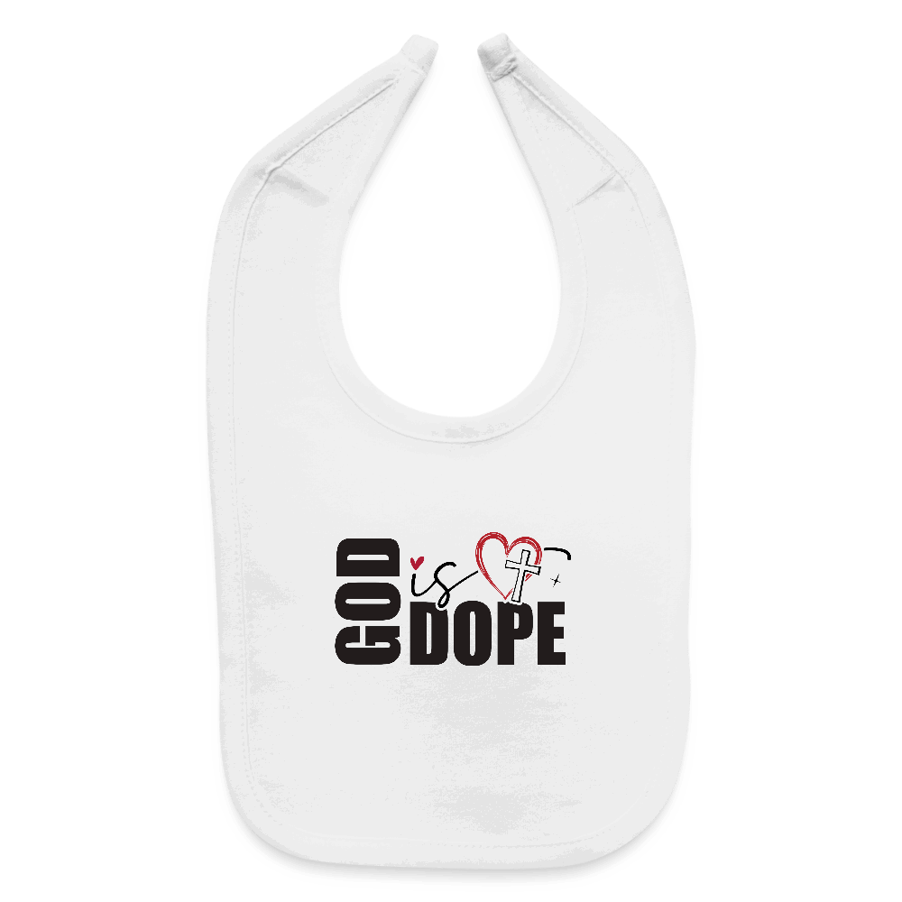 He Is Dope Christian Baby Bib - ClaimedbyGodDesigns