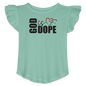 He Is Dope Christian Toddler Girls Flutter T-shirt - ClaimedbyGodDesigns