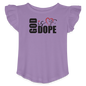 He Is Dope Christian Toddler Girls Flutter T-shirt - ClaimedbyGodDesigns
