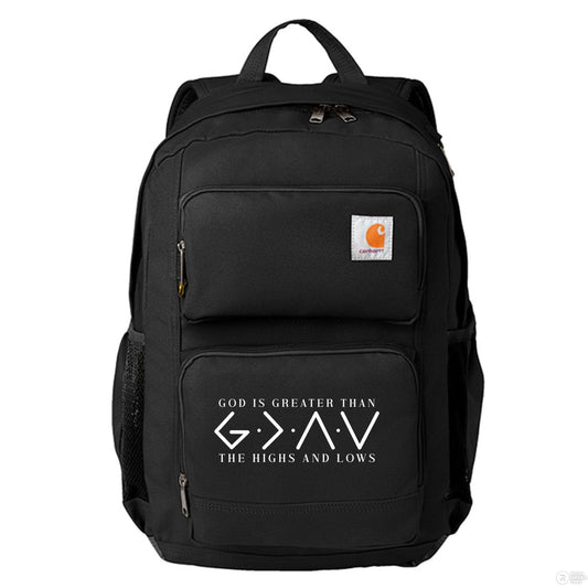 He Is Greater Christian Backpack - ClaimedbyGodDesigns