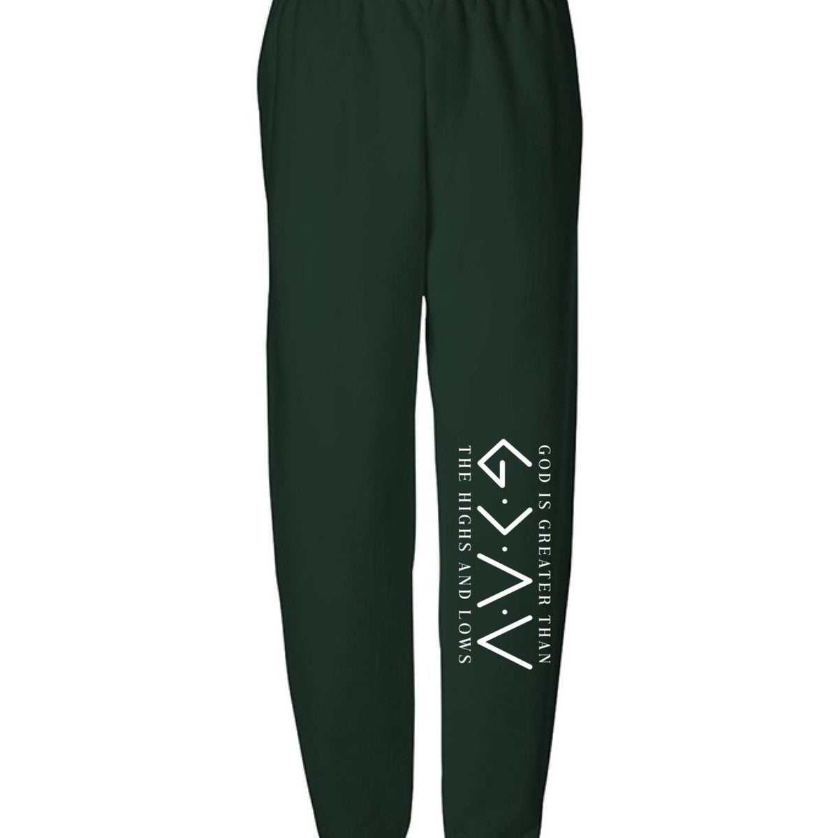 He Is Greater Than The Highs And Lows Youth Christian Sweatpants - ClaimedbyGodDesigns