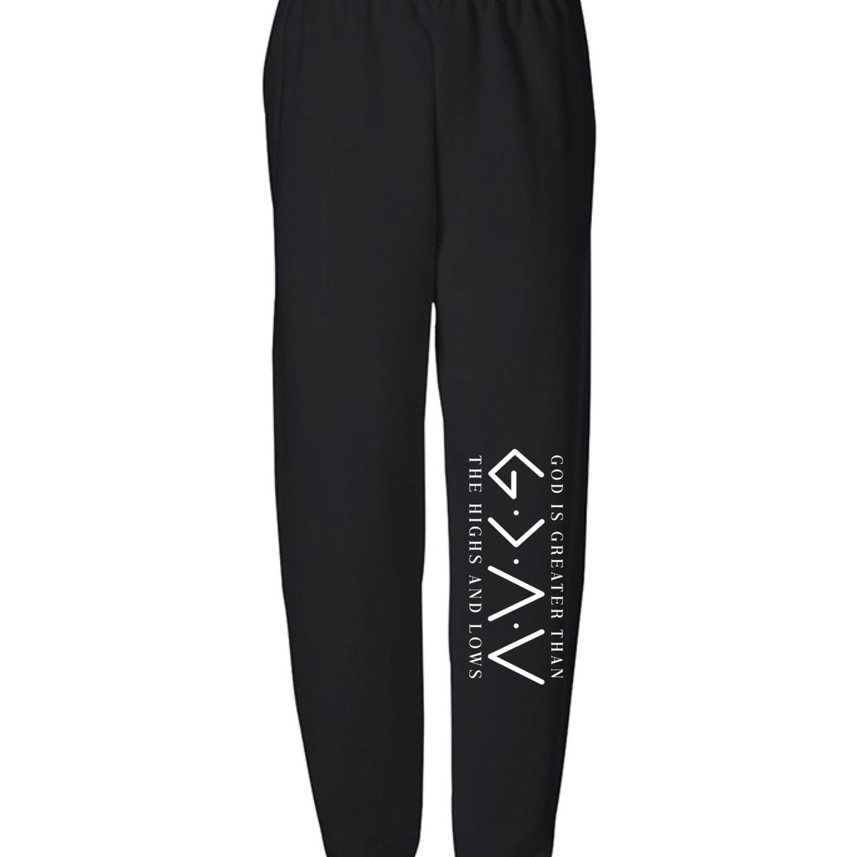 He Is Greater Than The Highs And Lows Youth Christian Sweatpants - ClaimedbyGodDesigns