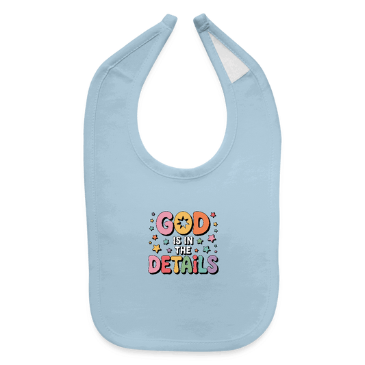 He Is In The Details Christian Baby Bib - ClaimedbyGodDesigns