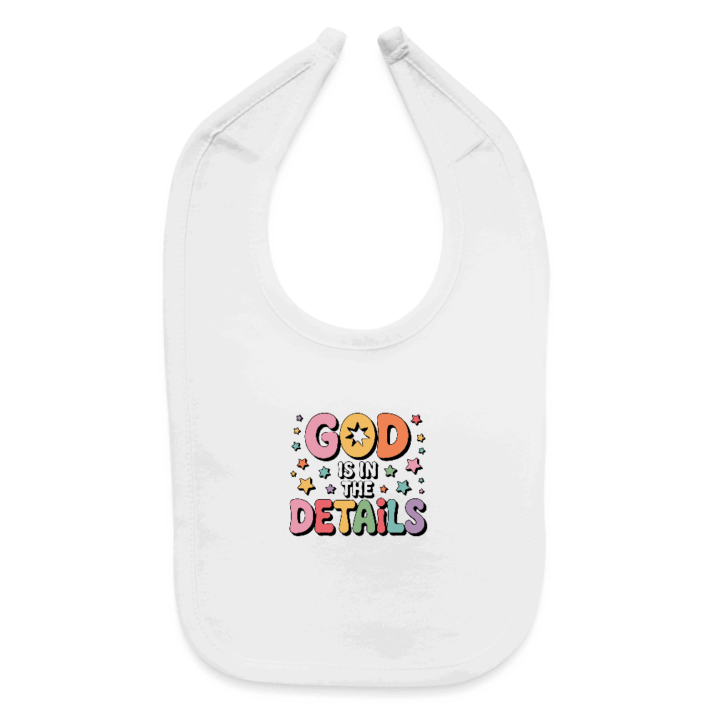 He Is In The Details Christian Baby Bib - ClaimedbyGodDesigns