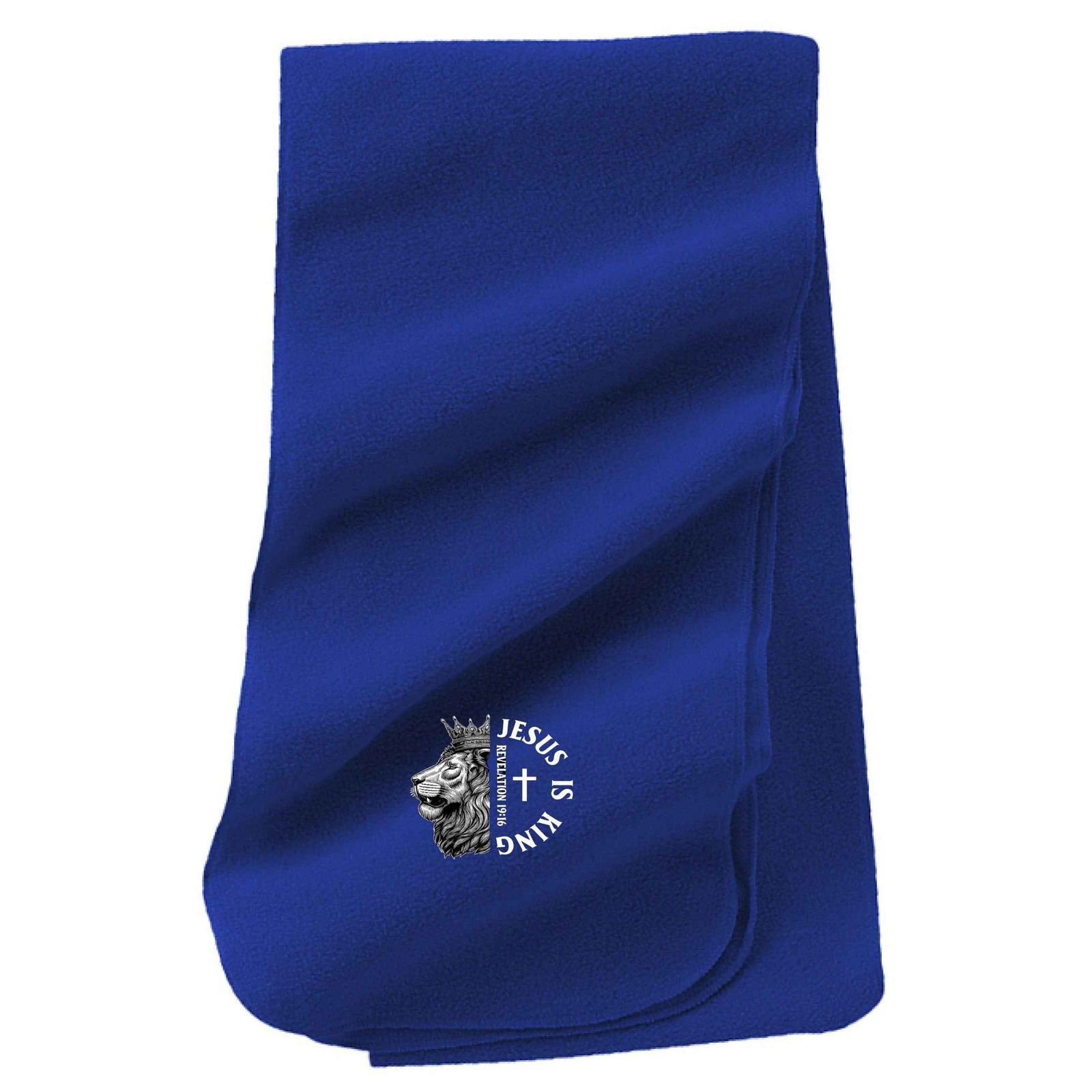 He Is King Christian Long Fleece Scarf - ClaimedbyGodDesigns