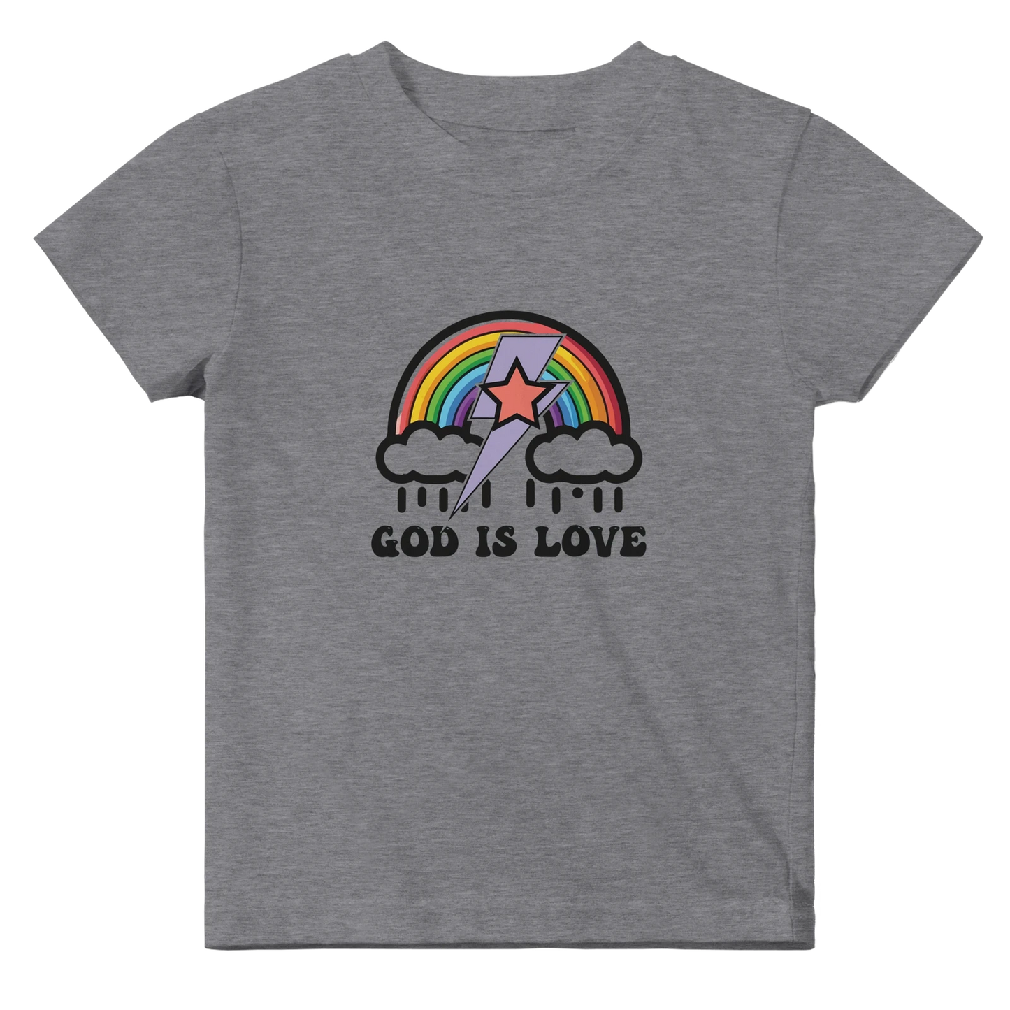 He Is Love Christian Baby Crewneck T-shirt - ClaimedbyGodDesigns