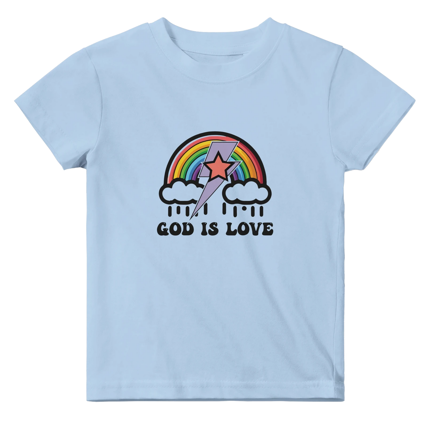 He Is Love Christian Baby Crewneck T-shirt - ClaimedbyGodDesigns