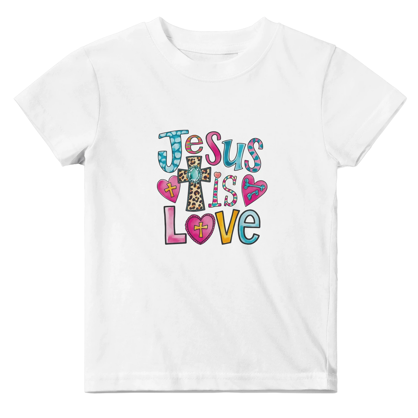 He Is Love Christian Baby Crewneck T-shirt - ClaimedbyGodDesigns