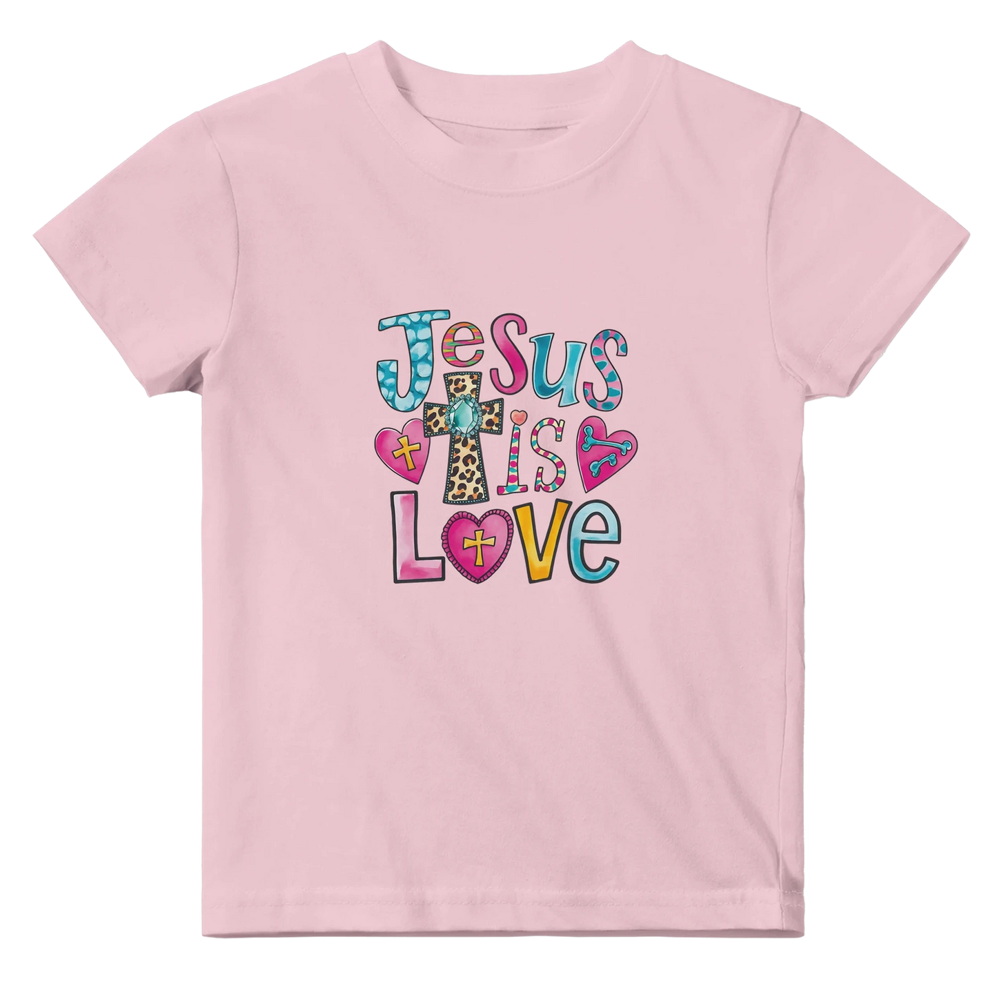 He Is Love Christian Baby Crewneck T-shirt - ClaimedbyGodDesigns