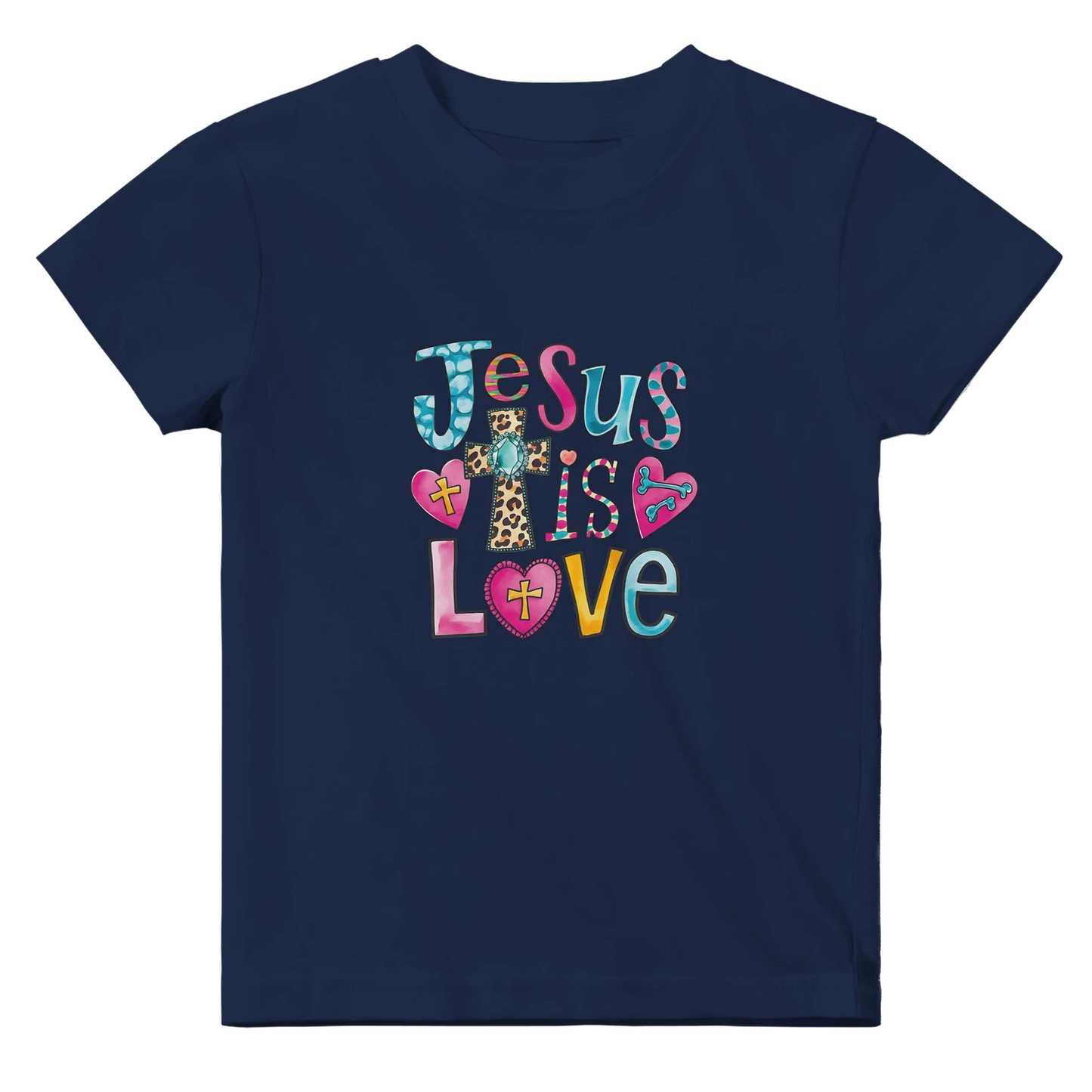 He Is Love Christian Baby Crewneck T-shirt - ClaimedbyGodDesigns