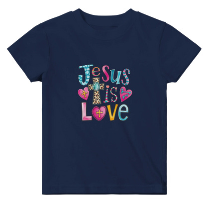 He Is Love Christian Baby Crewneck T-shirt - ClaimedbyGodDesigns