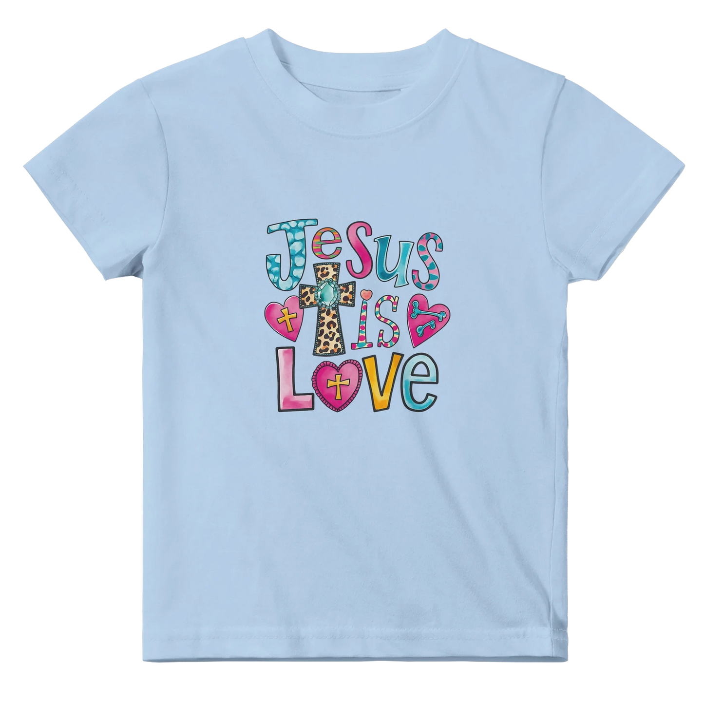 He Is Love Christian Baby Crewneck T-shirt - ClaimedbyGodDesigns