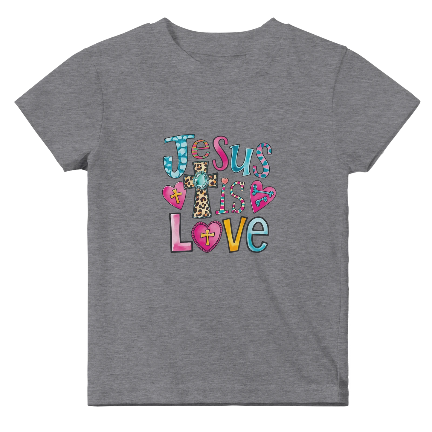 He Is Love Christian Baby Crewneck T-shirt - ClaimedbyGodDesigns