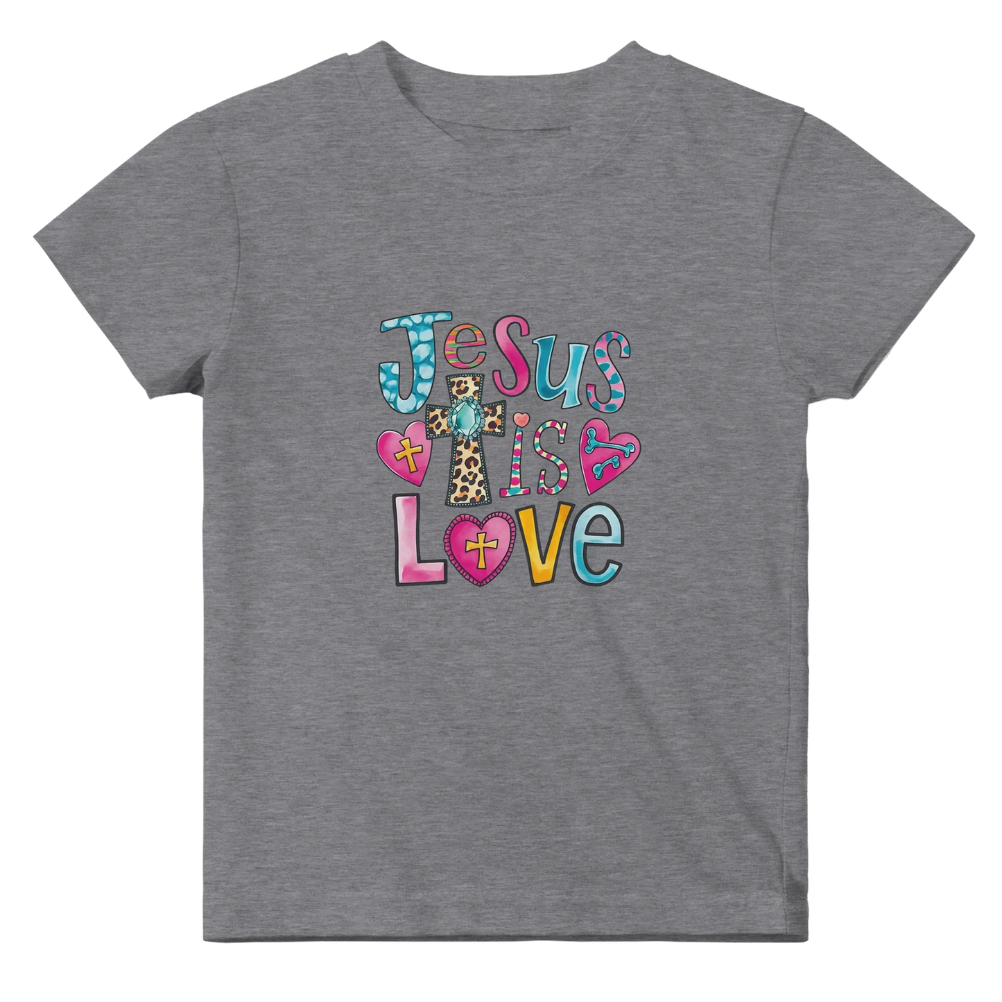 He Is Love Christian Baby Crewneck T-shirt - ClaimedbyGodDesigns