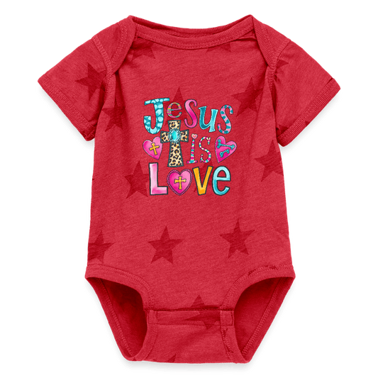 He Is Love Christian Baby Jumpsuit - ClaimedbyGodDesigns