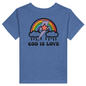 He Is Love Christian Toddler Staple T-Shirt - ClaimedbyGodDesigns