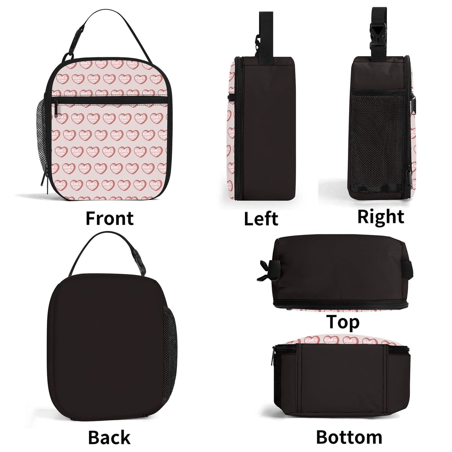 He Is Love Insulated Christian Lunch Box for Kids - ClaimedbyGodDesigns