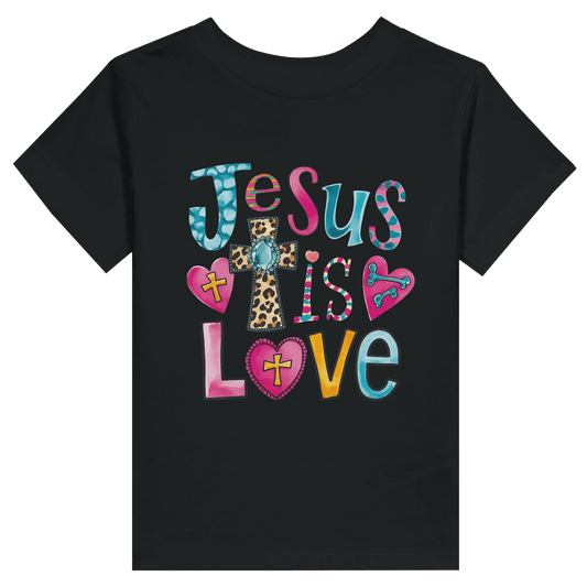 He Is Love Toddler Staple T-Shirt - ClaimedbyGodDesigns