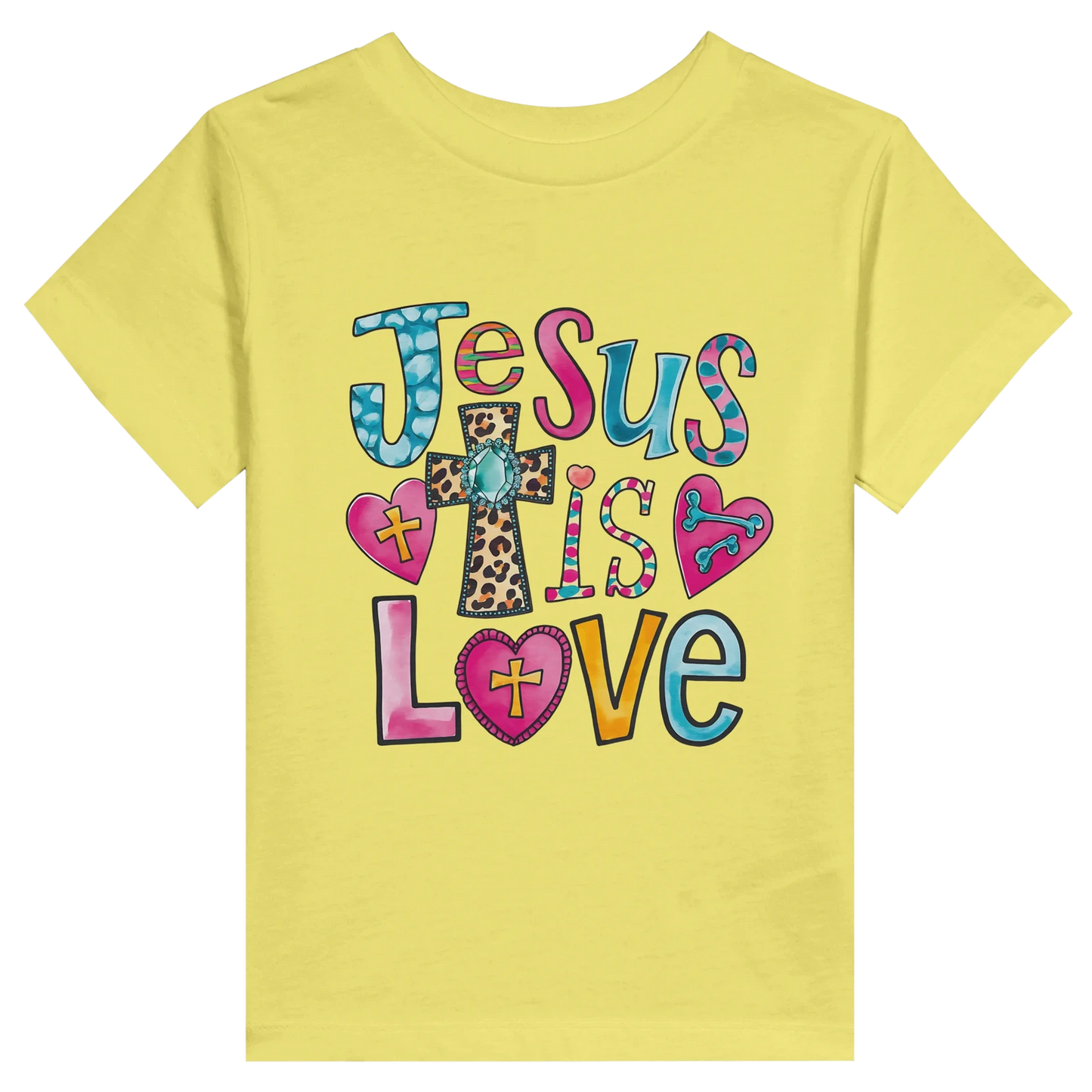 He Is Love Toddler Staple T-Shirt - ClaimedbyGodDesigns