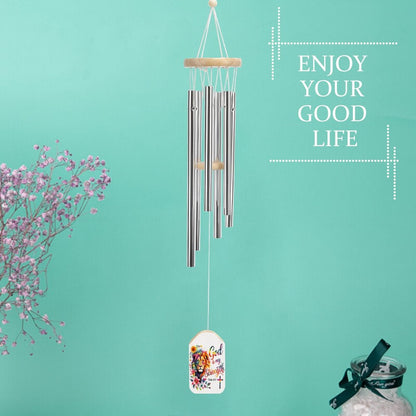He Is My Strength Christian Wind Chime - ClaimedbyGodDesigns