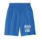 He Is My Vibe Youth Christian Basketball Shorts - ClaimedbyGodDesigns