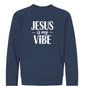 He Is My Vibe Youth Christian Sponge Fleece Pullover Sweatshirt - ClaimedbyGodDesigns