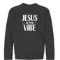 He Is My Vibe Youth Christian Sponge Fleece Pullover Sweatshirt - ClaimedbyGodDesigns