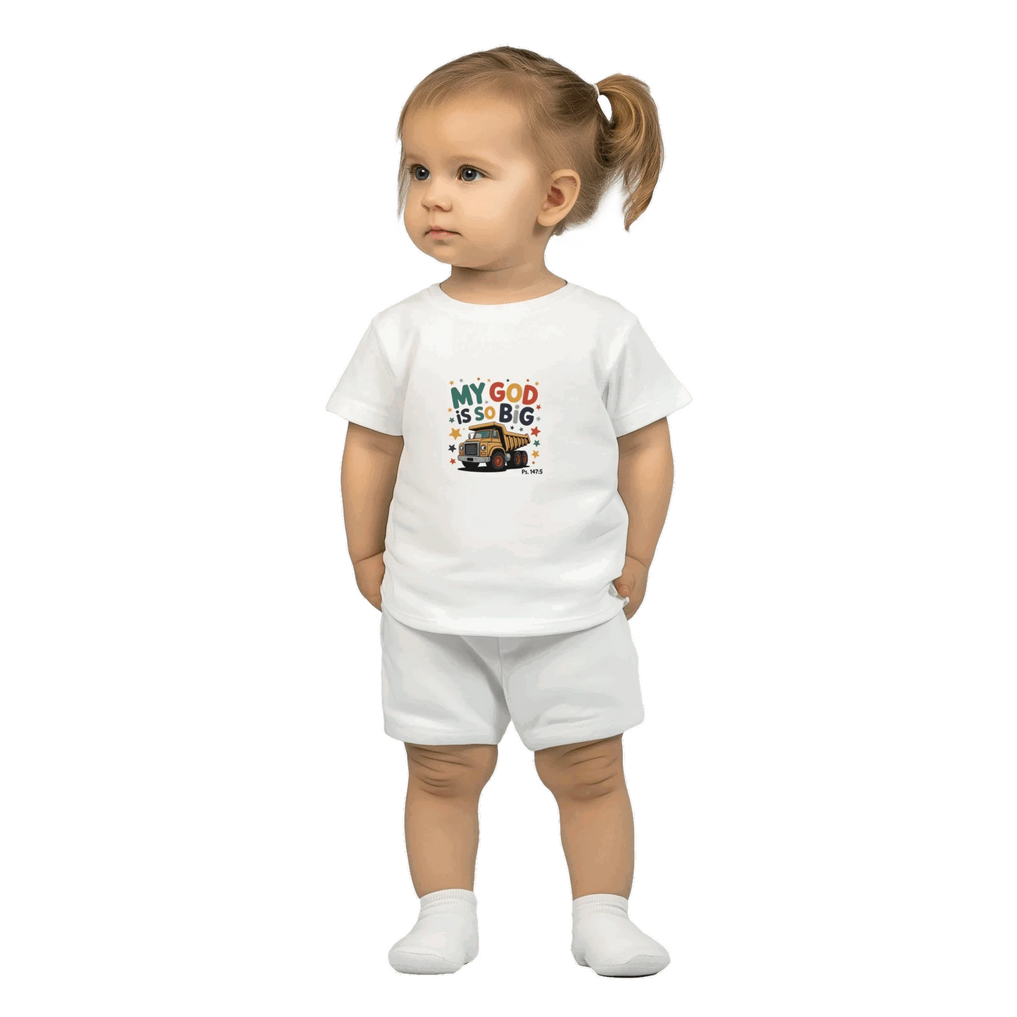 He Is So Big Christian Classic Baby Crewneck T-shirt - ClaimedbyGodDesigns