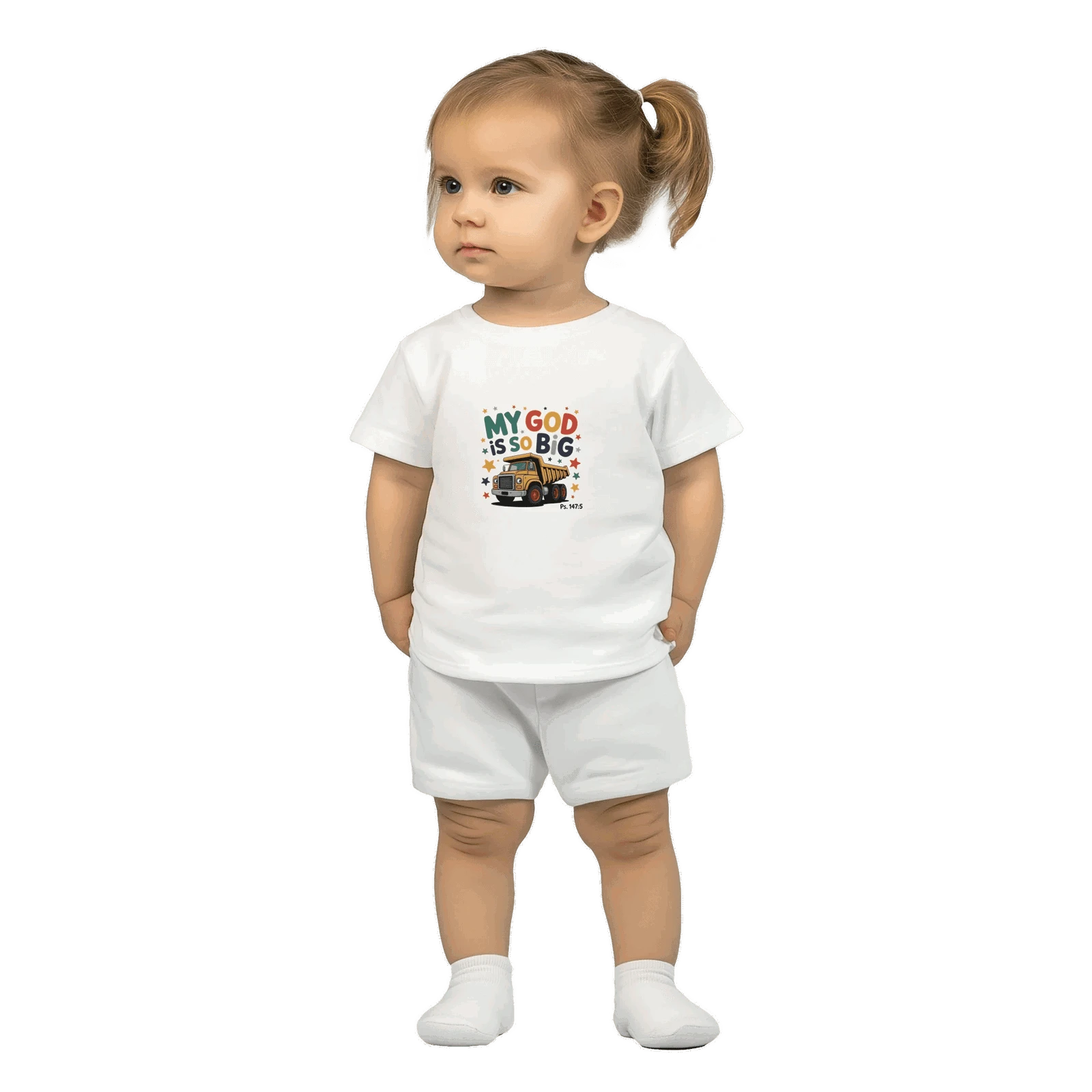 He Is So Big Christian Classic Baby Crewneck T-shirt - ClaimedbyGodDesigns