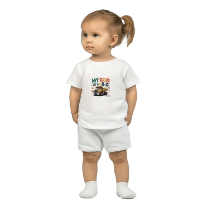 He Is So Big Christian Classic Baby Crewneck T-shirt - ClaimedbyGodDesigns