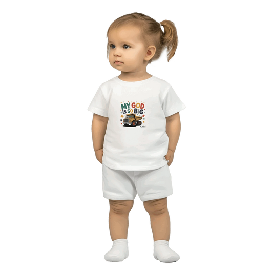 He Is So Big Christian Classic Baby Crewneck T-shirt - ClaimedbyGodDesigns