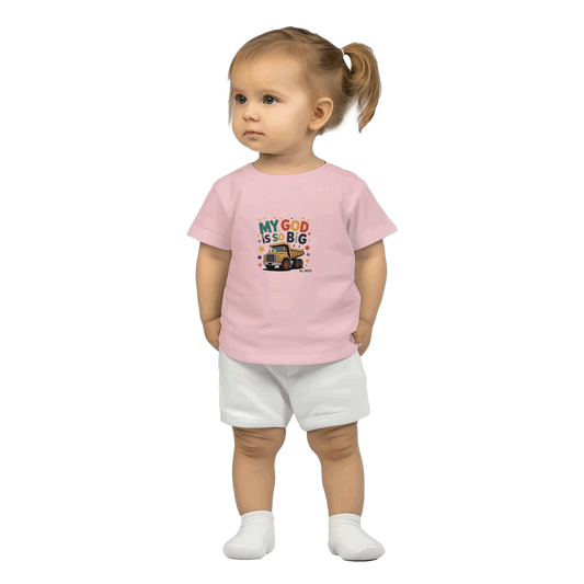 He Is So Big Christian Classic Baby Crewneck T-shirt - ClaimedbyGodDesigns