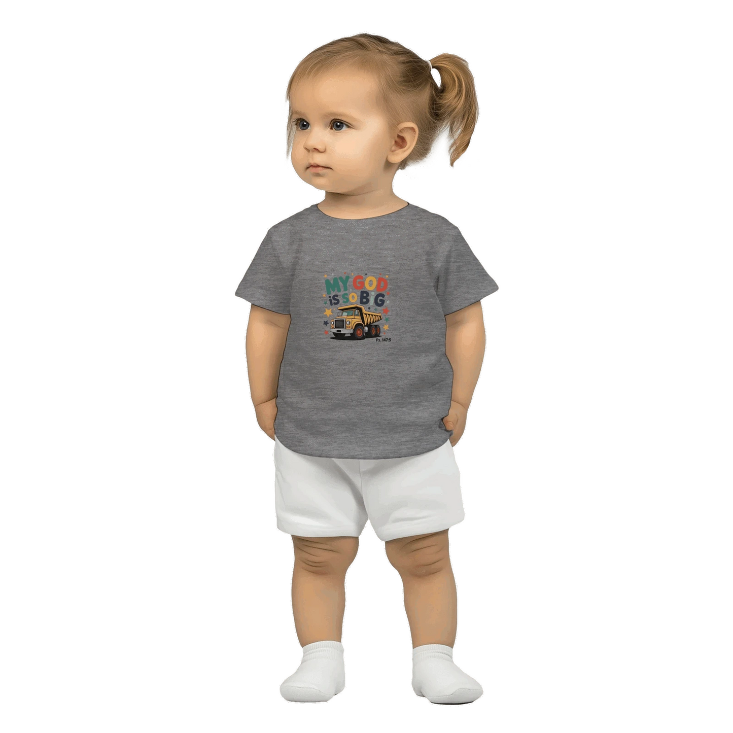 He Is So Big Christian Classic Baby Crewneck T-shirt - ClaimedbyGodDesigns
