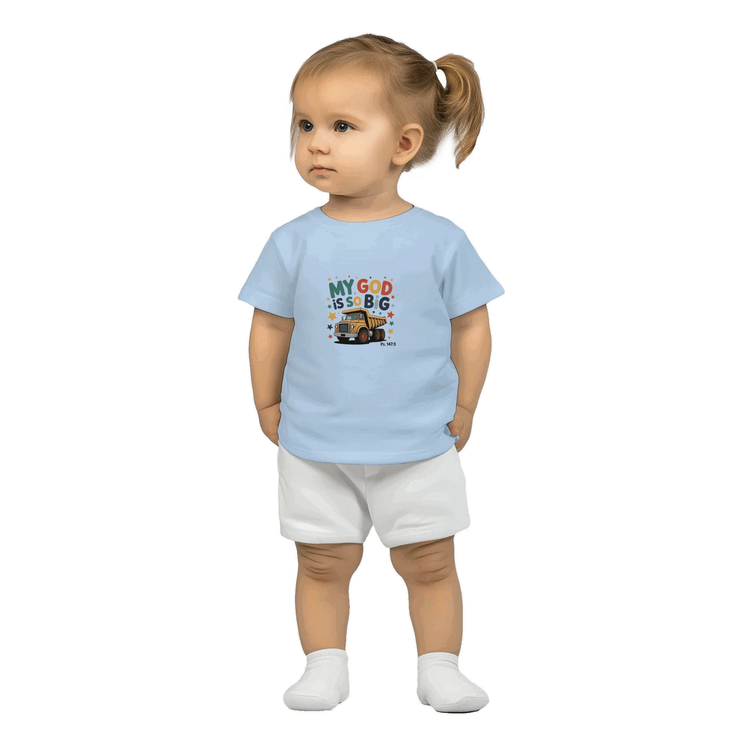 He Is So Big Christian Classic Baby Crewneck T-shirt - ClaimedbyGodDesigns