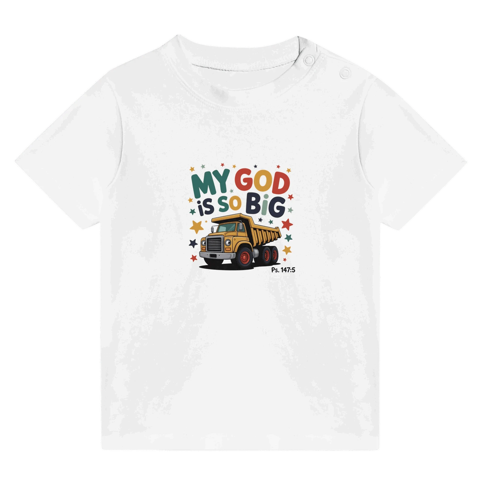 He Is So Big Christian Classic Baby Crewneck T-shirt - ClaimedbyGodDesigns