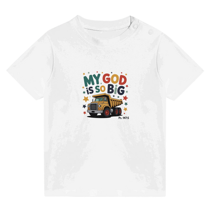 He Is So Big Christian Classic Baby Crewneck T-shirt - ClaimedbyGodDesigns